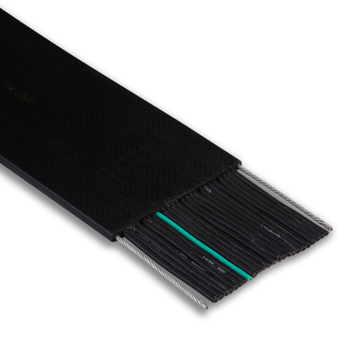 CABLE VIAJERO-COMANDO ASCENSOR PLANO CON SOPORTE DE ACERO