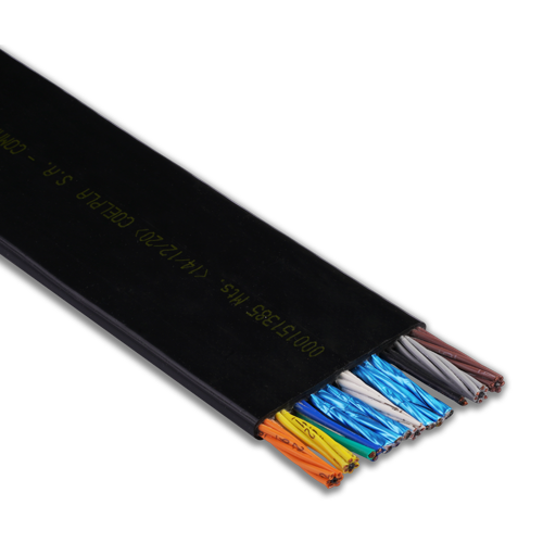 CABLE VIAJERO-PLANO COMBINADO. CABLES PARA COMANDO, ENERGÍA, PARES BLINDADOS Y COAXIL.